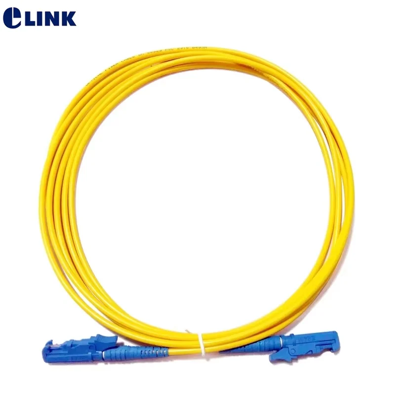 fiber patch cord E2000-E2000 Simplex Singlemode 1m 3m 5m 7m 10m 9/125um optical fibre jumper E2000/UPC-E2000/UPC E2K elink