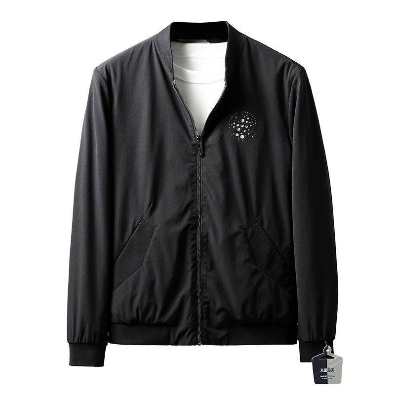 

Double-Sided Wearable Baseball Collar Jaet Men's Casual Camouflage Faion Urban Sle Spring Autumn Youth Outerwear