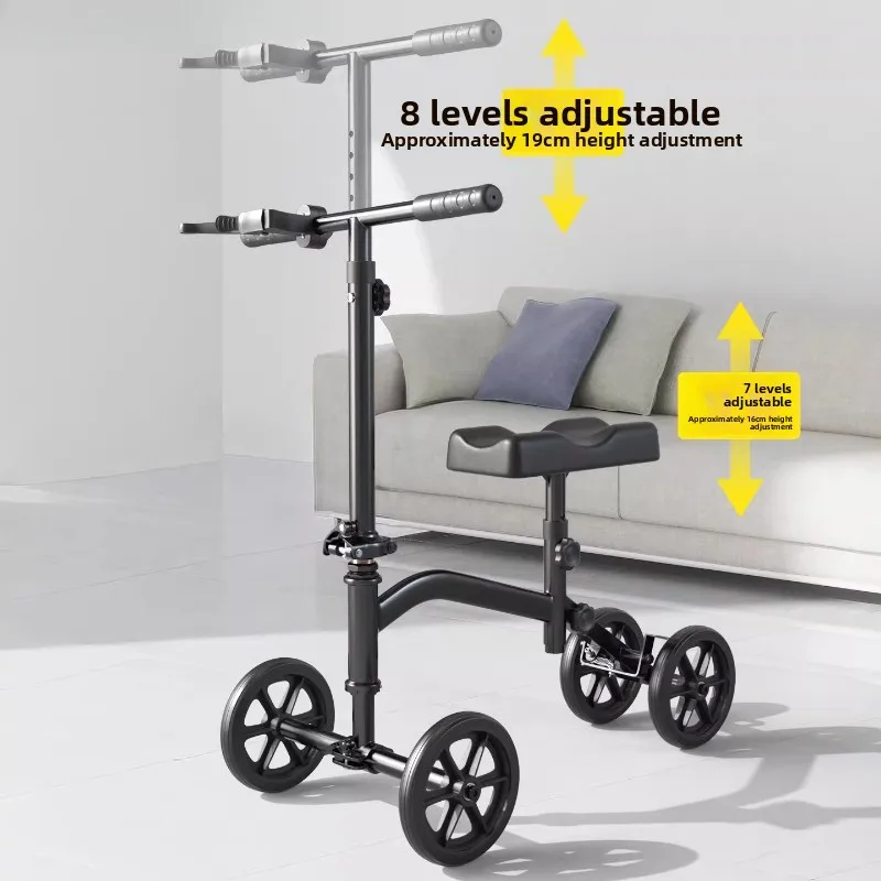 Fracture Aid Driving Walking Aids Ankle Injury Rehabilitation Scooter Single Leg Booster Broken Foot Heavy-Duty Walking Support