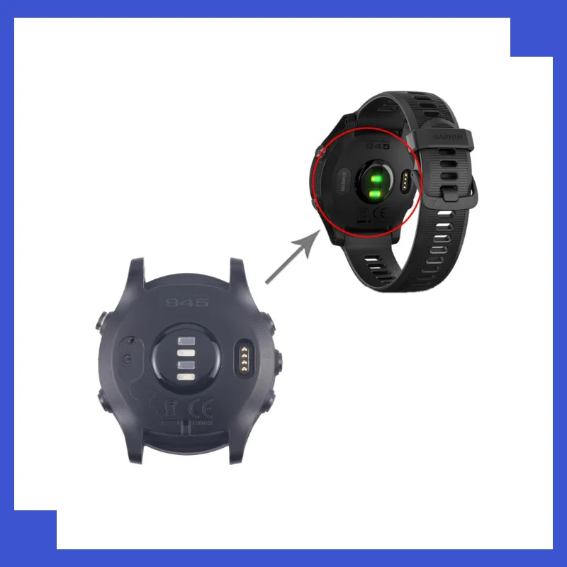 Original For Garmin Forerunner 945  Back Cover Case Smart Watch Repair Replacement Parts