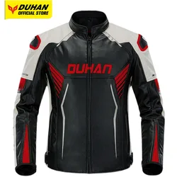 DUHAN-Chaqueta de motocicleta impermeable para hombre, Chaqueta de Motocross a prueba de viento, protección de ciclismo, desmontable, cálida, interi, Invierno