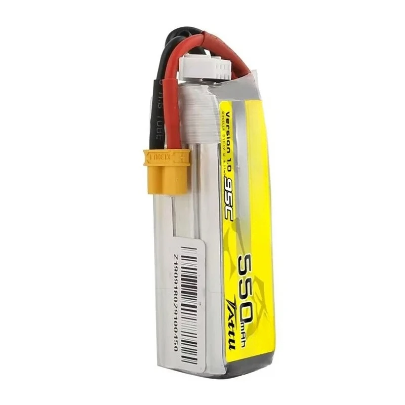 75C 95C 7.4/11.1/11.4V 1/2/3S يبو بطارية مع XT30 المكونات ل RC هليكوبتر كوادكوبتر FPV سباق الطائرة بدون طيار أجزاء 300/500/550mAh #3