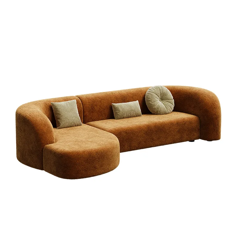 

Customizable French Vintage Fabric Sofa Simple Living Room