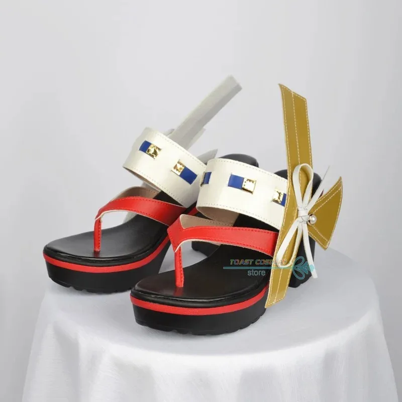 qq023Yae GenshinImpact Anime Game Cos Boots Comic Yae Miko Cosplay Costume Prop Shoes for Con Halloween Party