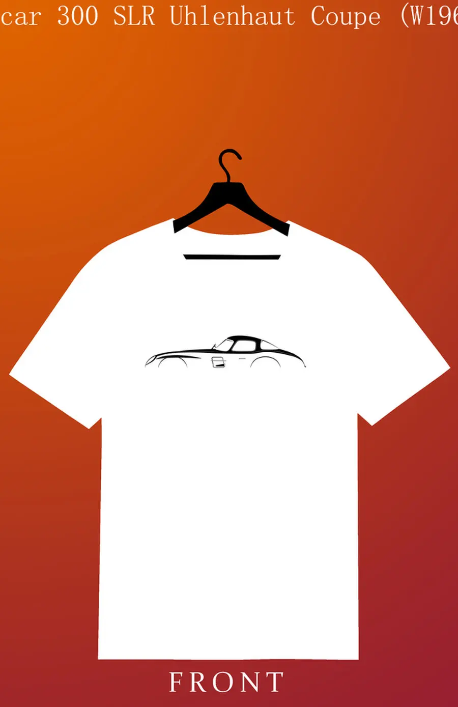 

Car Lovers T-shirt Merc car SLR Men's and Women's Short-Sleeved with Patterns for Summer