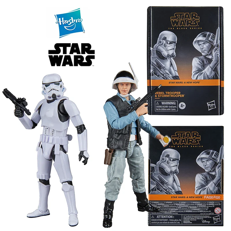 Hasbro Star Wars The Black Series Rebel Trooper & Stormtrooper 2-Pack Anime Original Action Figure Model Toy Gift Collection