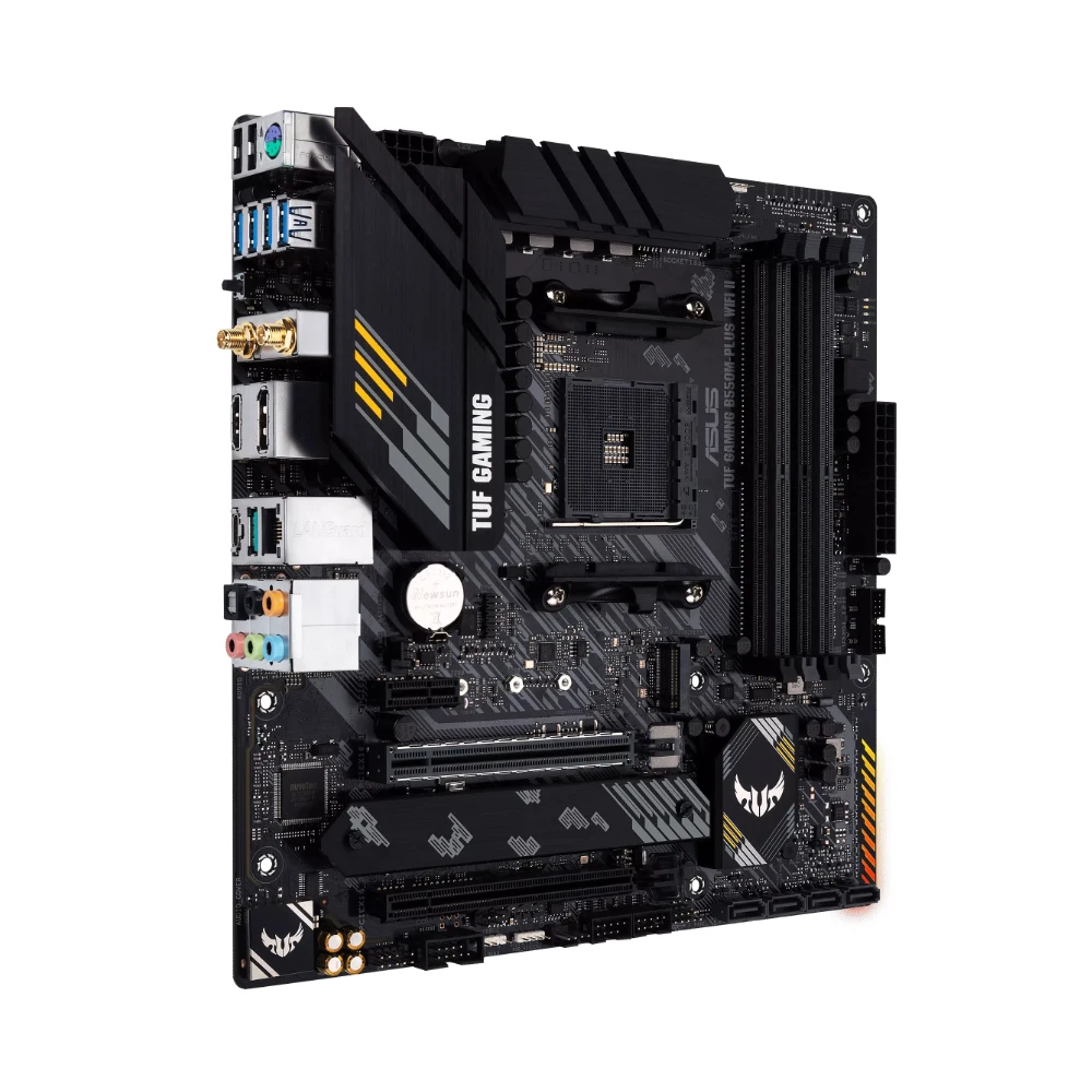 Imagem -03 - Placa-mãe Asus Tuf Gaming Tuf Gaming B550m-plus Wifi ii com Soquete Am4 para Processador Amd Ryzen 5000 3000 Series 4x Ddr4 Dimm