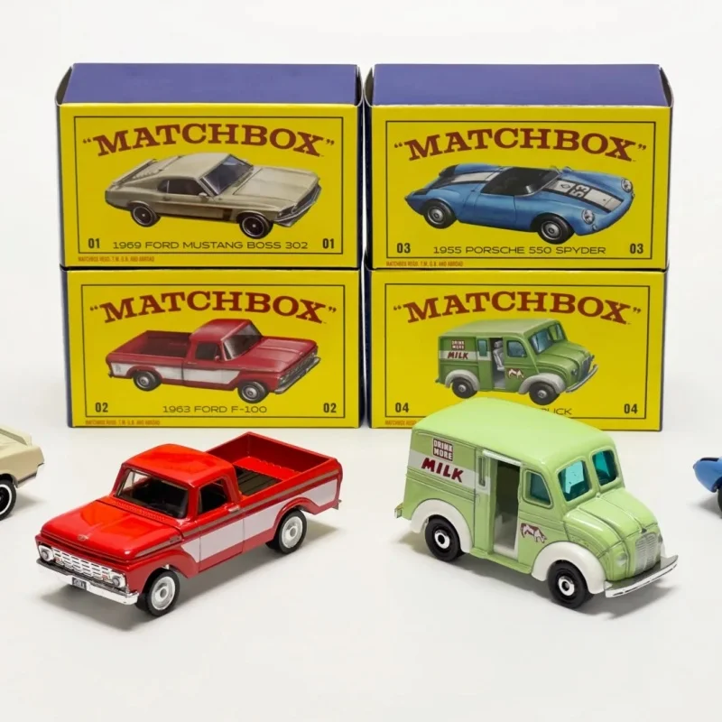 New Genuine Matchbox 80th Anniversary Edition Porsche Ford Milk Delivery Car Collection Alloy Car Model With Open Door Jhb37 Toy - view 3