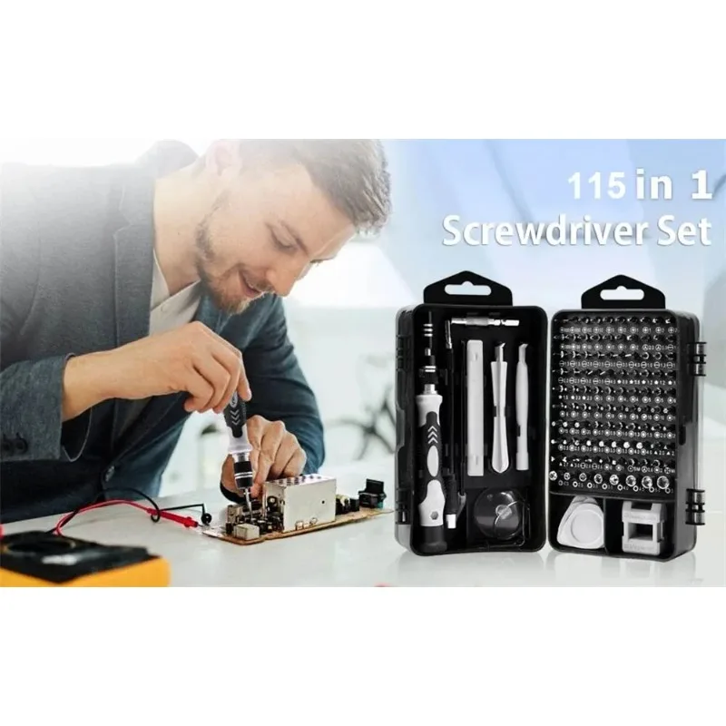 مجموعة مفكات براغي مغناطيسية جديدة 115 في 1 أدوات إصلاح الإلكترونيات مفك صامولة احترافي لصيانة الهاتف المحمول والكمبيوتر الشخصي #6
