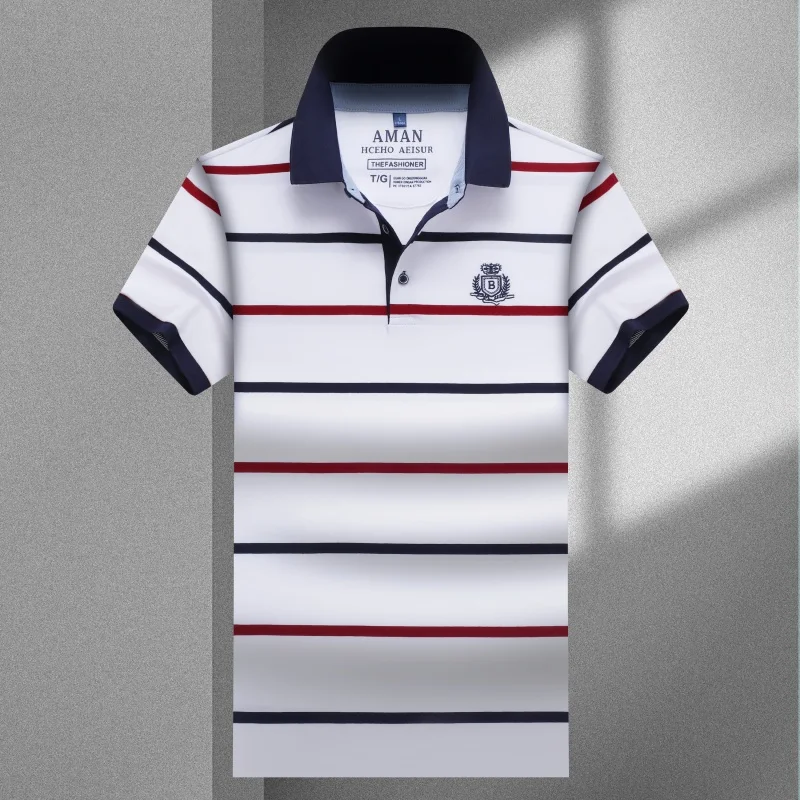 

Men's New Model Luxury Short-Sleeved Polo Shirt Lapel Embroidery British Style Summer T-Shirt Leisure Fashion Men Clothing Tops