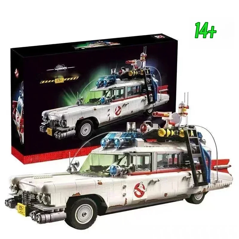 

Новинка 2026 года от Disney, 10274, строительные блоки Ghostbuster Ecto1, модель автомобиля, игрушка для детей и взрослых, подарки на Хэллоуин и Рождество