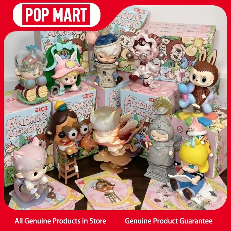 Genuine Popmart Searching For Mokoko Series Figure Blind Box Toy Trendy Decoration Gift Birthday Gifts For Girls Figure Trendy