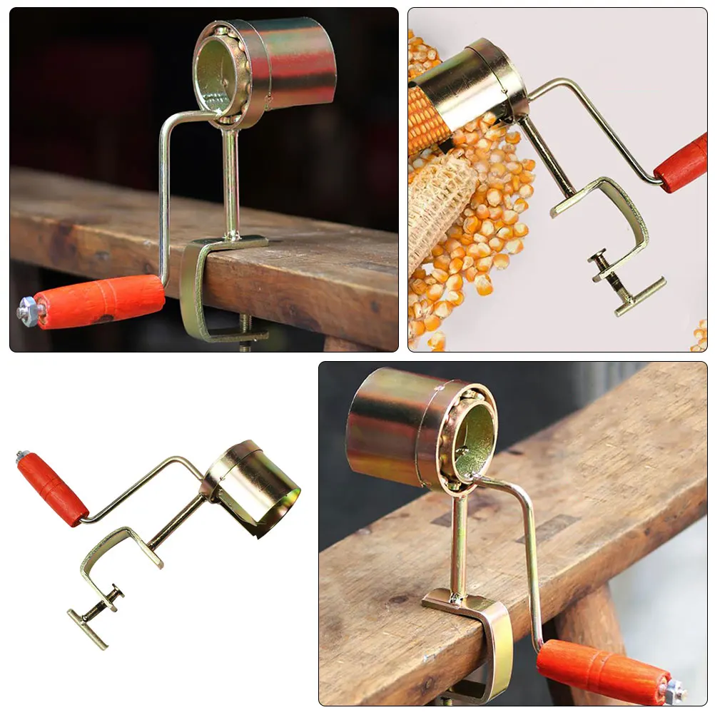 

Durable Manual Peeler Thresher Kitchen Stripper Metal Peeler Compact Size Easy Clean Portable Remover Household Thresher Corn