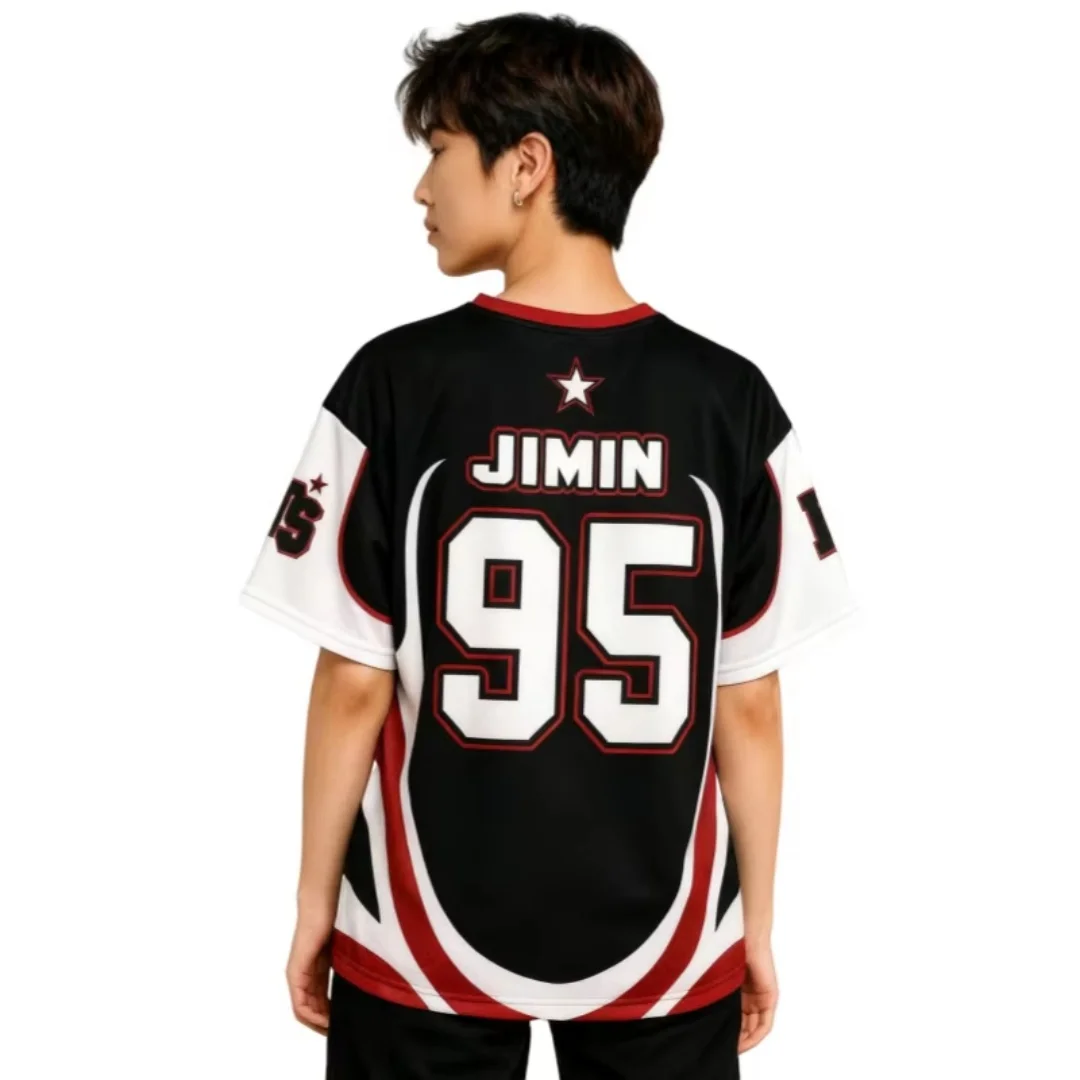 

Unisex K-Pop Korea Style Numbers Jersey Quick-Drying Breathable Soft Stretchy Comfortable plus Size T-Shirts Stylish Choice