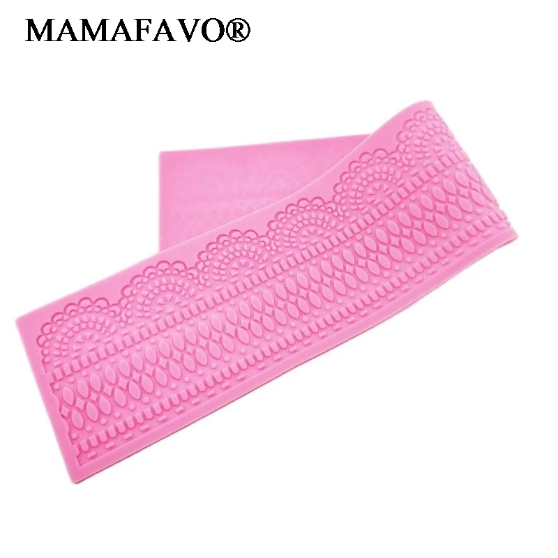 Crown Pattern Lace Mat Silicone Lace Mold Sugar Craft Cake Brim Decoration Tool K911