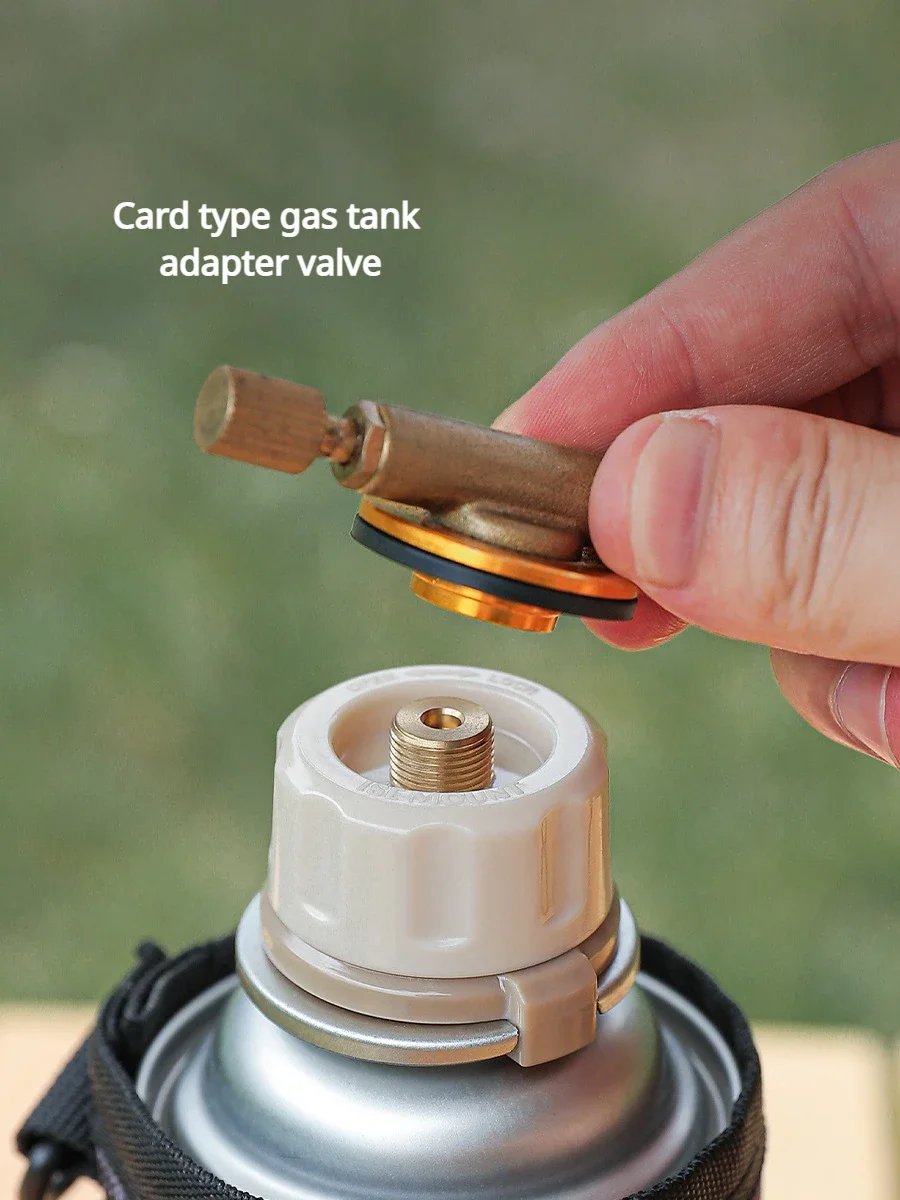 New Injection Molded Portable Stove Gas Tank Conversion Valve Converter Long Gas Tank Flat Gas Tank Converter 1PC