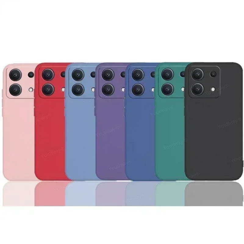 Casing ponsel Redmi Note 13 Pro, sarung HP silikon cair lembut TPU untuk Redmi Note 13 Pro