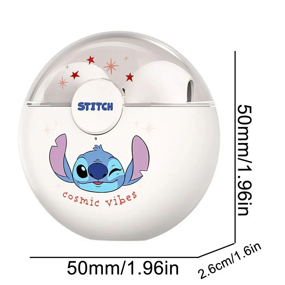 Disney Q50 Stitch Angel Wireless Bluetooth 5.3 auricolari HiFi Surround Sound Headset Smart Touch cuffie a lunga durata