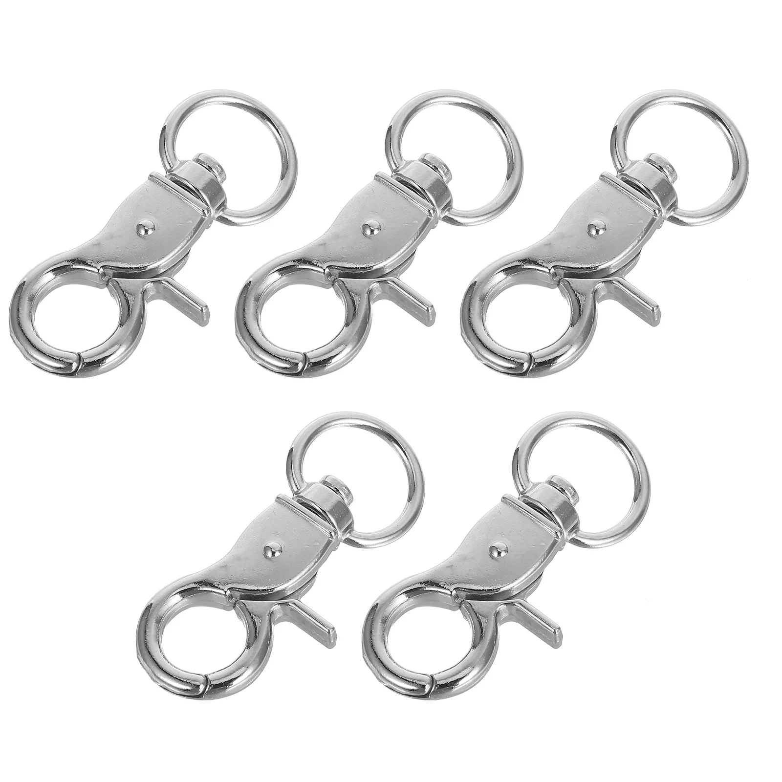 

5pcs Parrot Cage Door Lock Bird Cage Safety Buckle Large Lobster Clasp Swivel Spring Pet Accessories Rustproof Easy Use