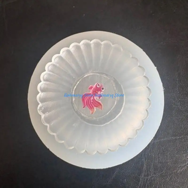 573B Miniature Plate Silicone Mold For Resin Crafts And Dollhouses Decoration
