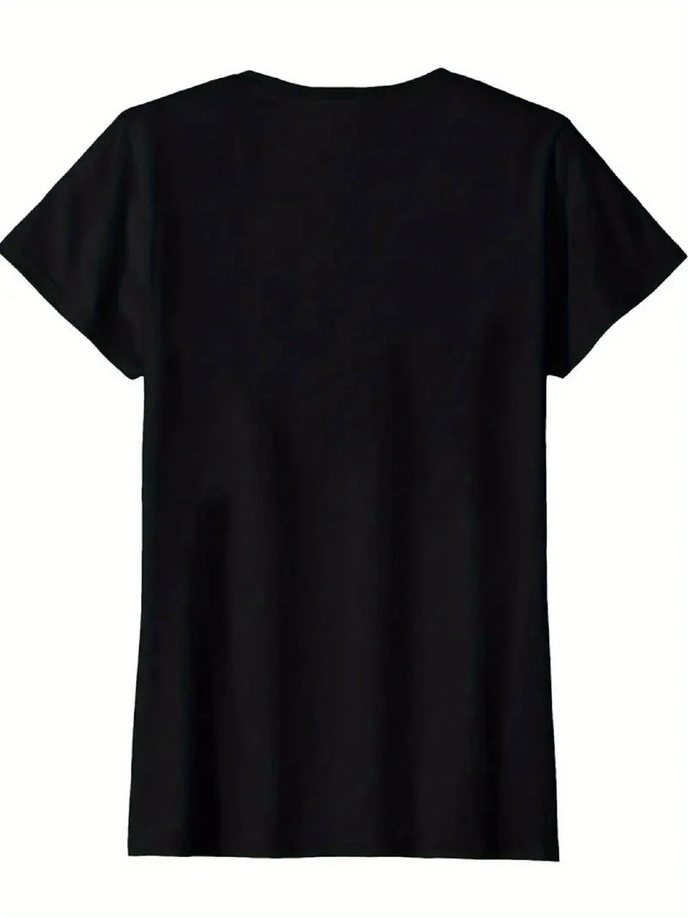 เสื้อยืดพิมพ์ลายพรางลายราศีมีนสำหรับผู้หญิง - ลายราศีแบบทรอปิคอลพร้อมสีทอง ดีไซน์ลำลอง แขนสั้น สีดำ