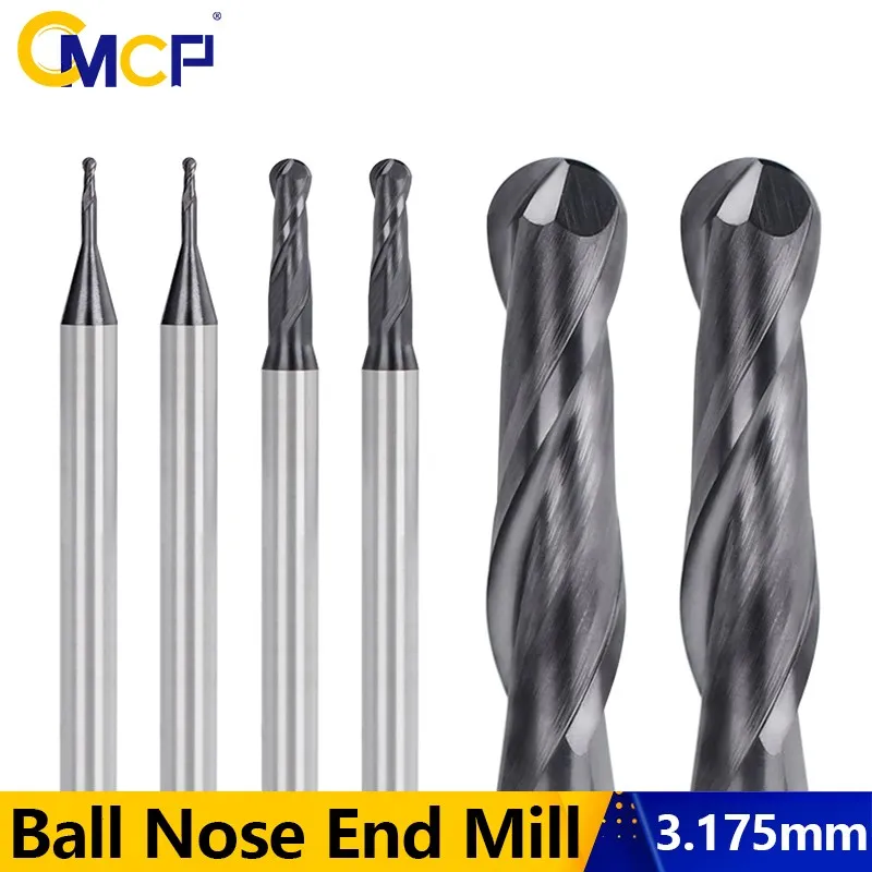 CMCP Carbide Ball Nose CNC Router Bits 1/8