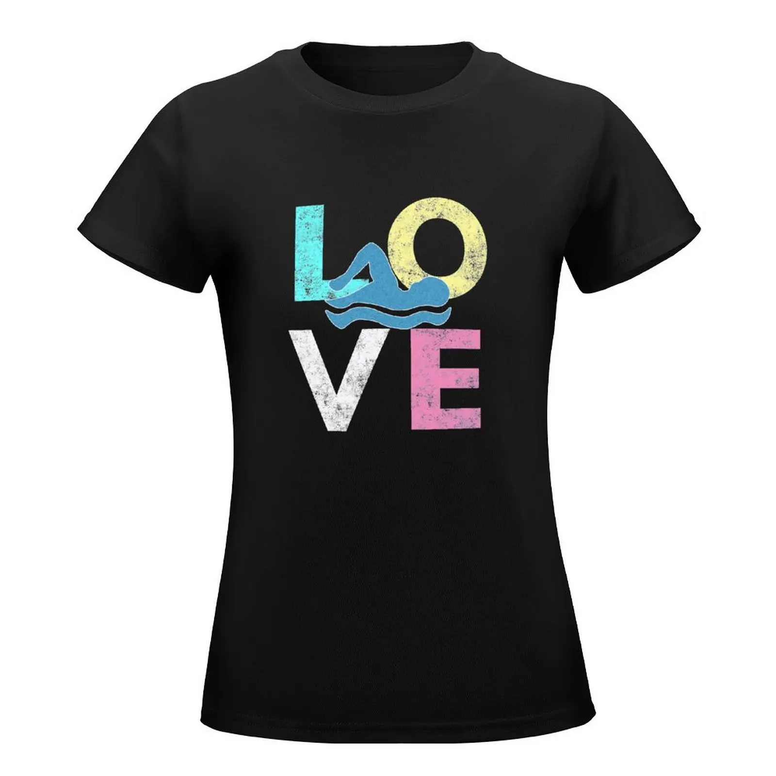 I LOVE to Swim Great Swimmers Gift for All Swim Lovers T-Shirt Blouse kawaii clothes summer tops luxury designer clothing Women