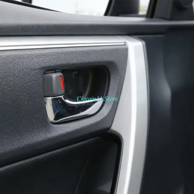 Y1UB Direct Fit Door Inside Handle Pair with Strong ABS Construction & Smooth Operation 69206-AE010 69205-AE010 for Vehicle