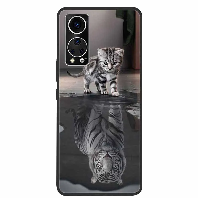For ZTE Axon 30 Phone Case Cover Cool Wolf Lion Tiger Black Silicone Soft Funda For ZTE Axon 30 Back Cover Case Axon30 5G Coque