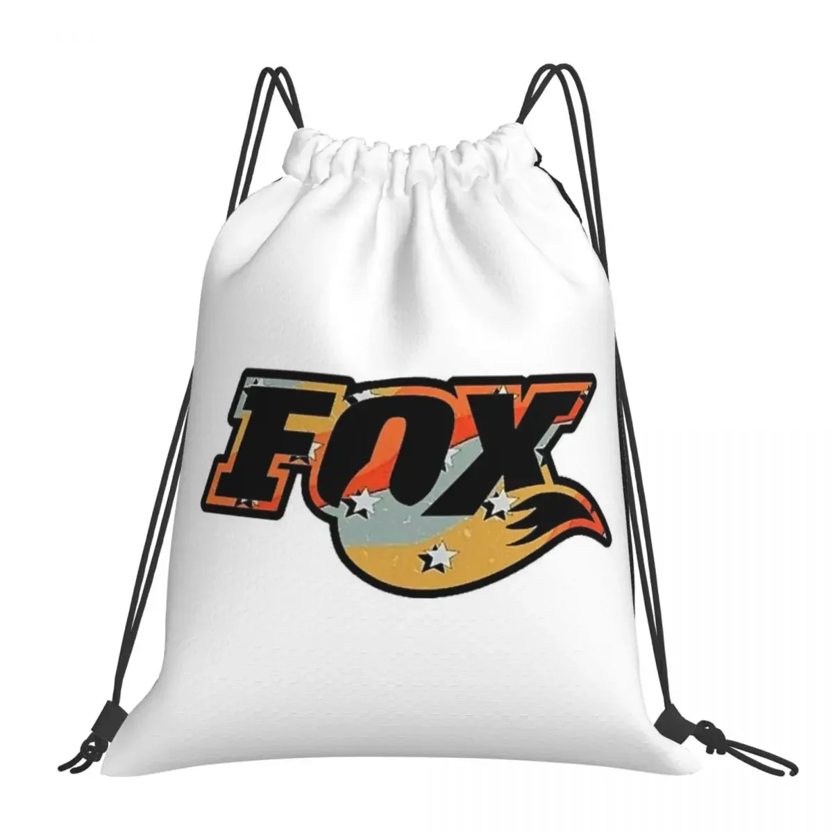 

UNIQUE Fox Design Backpacks Fashion Portable Drawstring Bags Drawstring Bundle Pocket Sports Bag BookBag For Man Woman Students