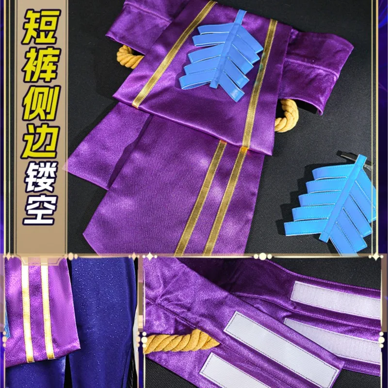 Kostium Cosplay ASpirit Blossom Morgana Strój Anime Pełny Zestaw Kostium Cosplay Damski Fioletowy Garnitur Halloween Seksowna Impreza