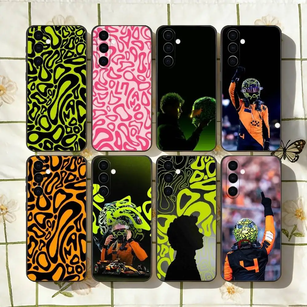 

Lando N-Norris Phone Case Black Silicone Soft For Samsung Galaxy A73,A72,A71,A70,A53,A52,A51