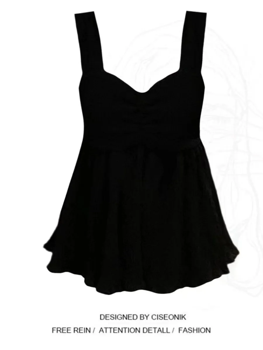 Loose Bla Basic Sle Women's irt ort Sve Summer Faion Doll Top plus Size Simple Design Commute Wind Single Piece