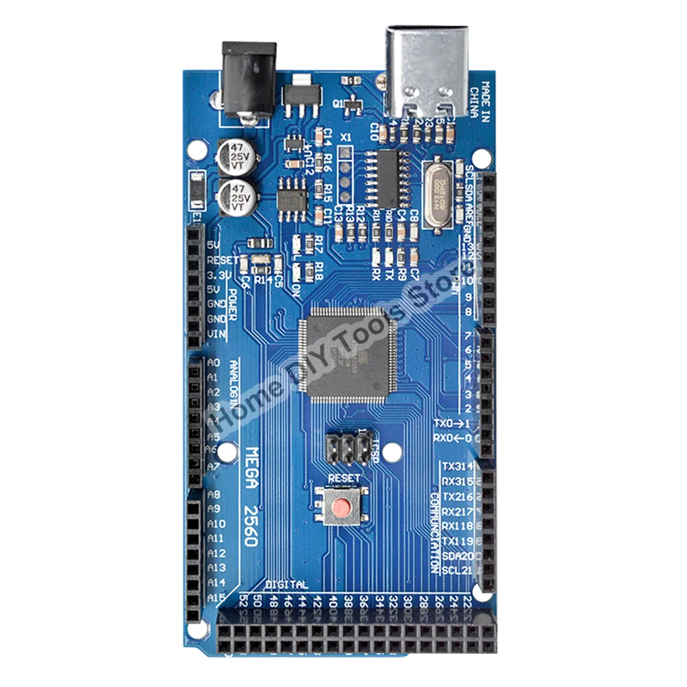 Mega 2560 R3 CH340G MEGA2560 R3 TYPE-C USB Board Development Board with Cable for Arduino