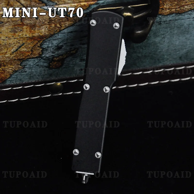 

Mini Micro UTX-70 OTF Knife UT70 D2 Blade Outdoor Camping Hiking Tech PocketKnives CNC Aluminum Handle Utility EDC Tools