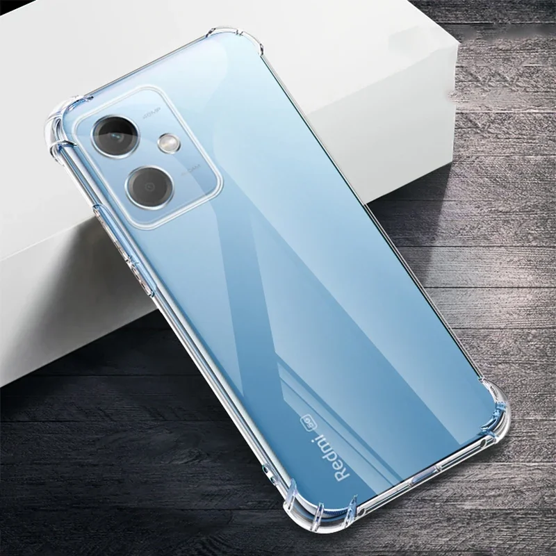 Airag Phone Case for Xiaomi Poco X5 PocoX5 Pro X5Pro PocoX5Pro 5G Anti Drop Soft Clear TPU Wear-Resistant Back Cover Housing Gel