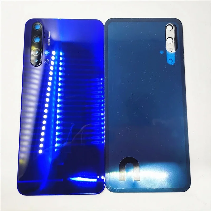 Back Glass Housing Cover For Huawei Nova 5T Battery Back Cover Panel Rear Door Case With Camera Lens Adhesive Replace