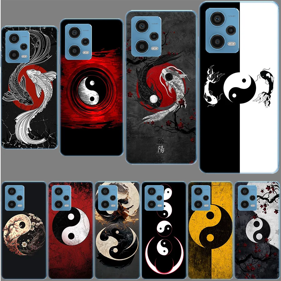 Eight Diagrams Taiji Yin Yang Funda For Redmi Note 13 Pro+ 5G Plus 12 12C 10 10C 10A 9 9T 9C 9A 8 8A 7 7A K70 K60 K40 K20 Pro 6