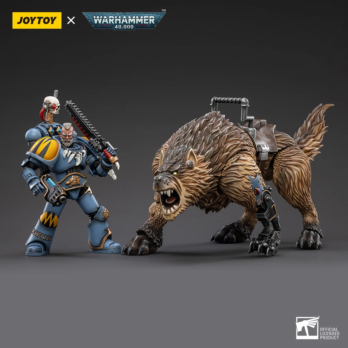 JOYTOY JT 3105 Warhammer 40k 1: 18 Space Wolves Thunderwolf Cavalry Bjane