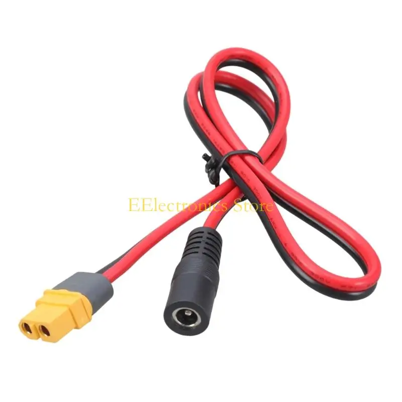 B03C XT60 Female to 5.5x2.1mm/5.5x2.5mm Adapter Cable for TS100 Soldering Iron FPV Monitor Power Outdoor Power Station