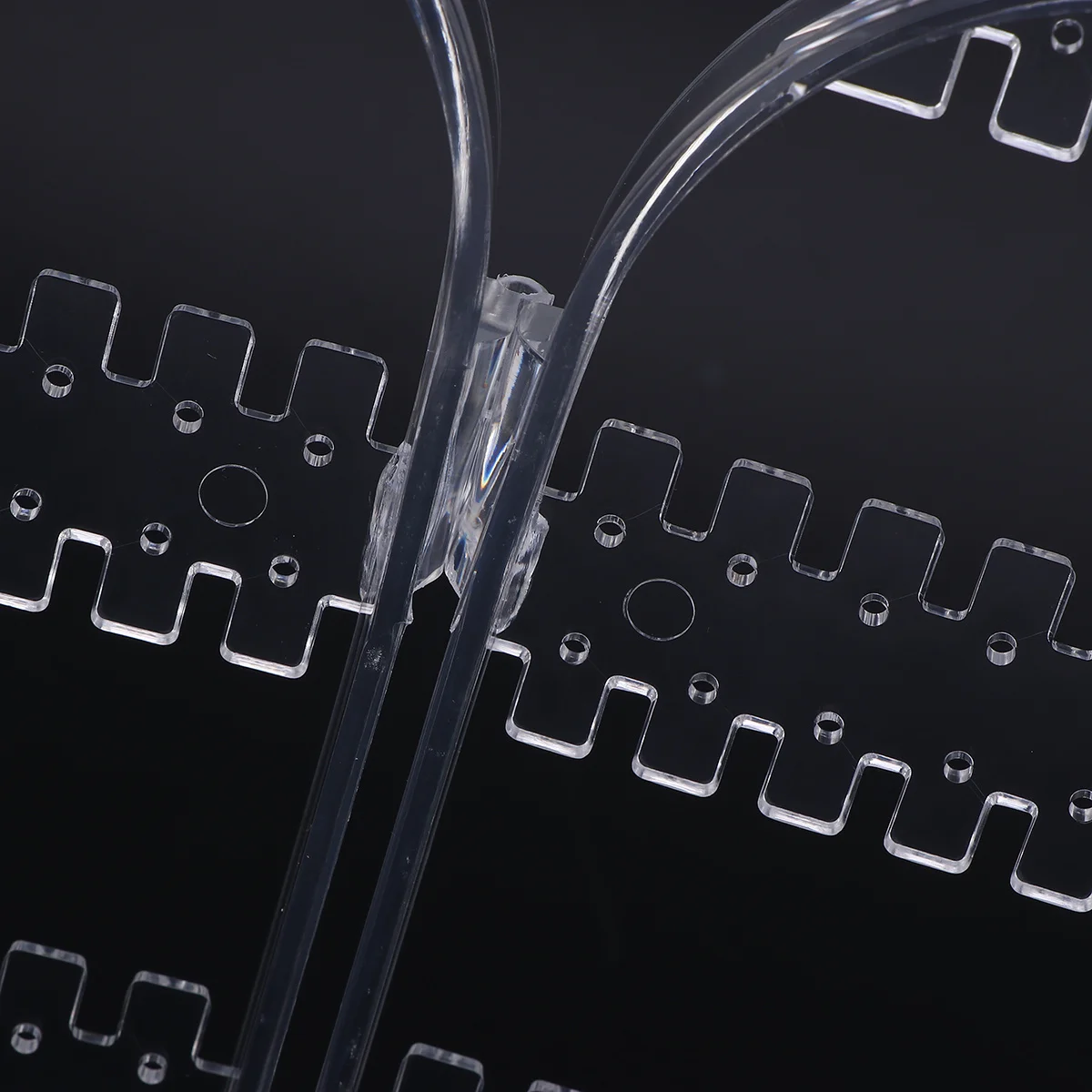 

1 шт., органайзер для ювелирных изделий, подставка для сережек, 5 ярусов, акриловый складной держатель для экрана для колец, сережек, держатель для сережек