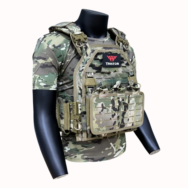 YAKEDA Tactical vest - ballistic vest for outdoor hunting - protective adjustable vest - air gun vest - combat equipment - 6094