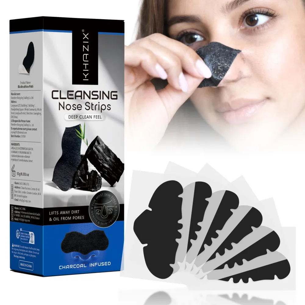 

Black Hydrocolloid Nose Strips, Blackhead Remover, Gentle Oil Control Patches for Blackheads & Whiteheads.