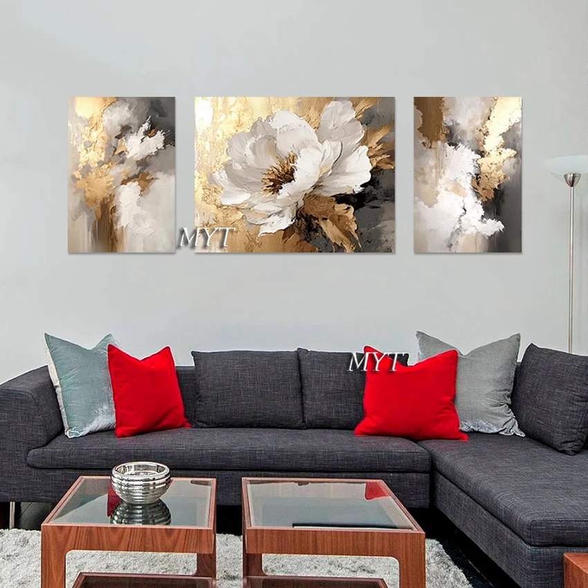 Modern Oil Paintings, Acrylic Design, High Quality, 3PCS Artwork, Frameless, Abstract Art Wall, Wholesale Cheap Canvas Picture