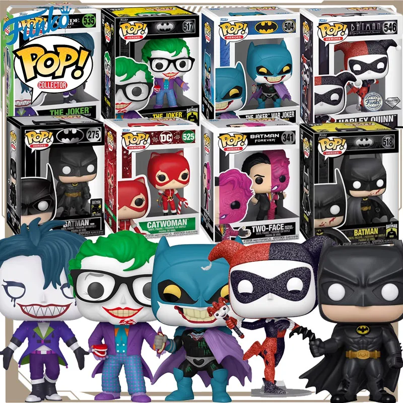 

Funko Pop Original Batman Anime Figure TWO-FACE THE JOKER Harley Quinn Action Figure Toys for Boys Girls Kids Gift Ornaments