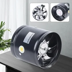 Axial Pipe Metal Blower Bathroom Fan Channel Pipe Fan 500m³/h Channel Duct Extractor Insert Exhaust Fan