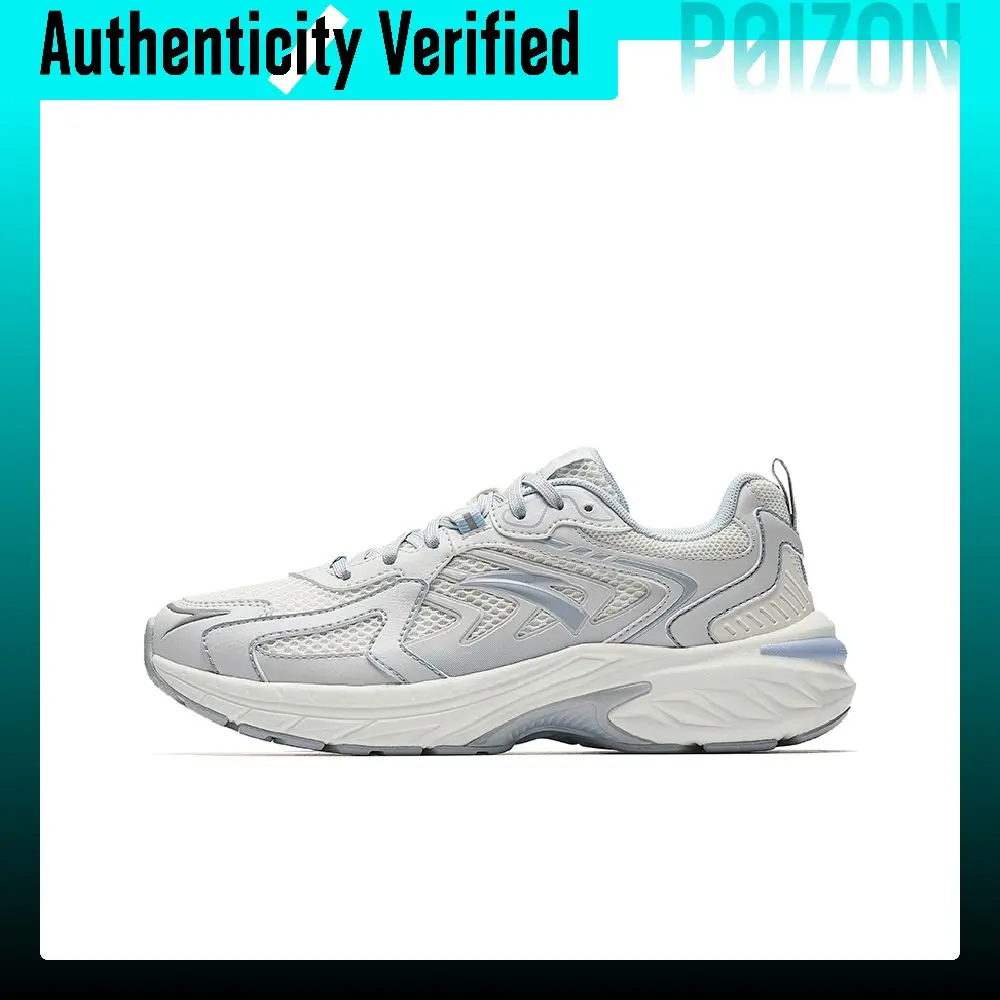 Anta AT959 Cushioning Breathable Lightweight Low top Casual Running Shoes Women's White Gray 922645597F-1