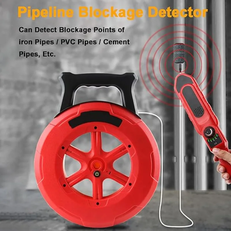 Noyafa Pipe Locator Underground Pipe Blockage Detector Locators Water Pipe Locator Pipeline Underground Diagnostic NF-5120/30/40