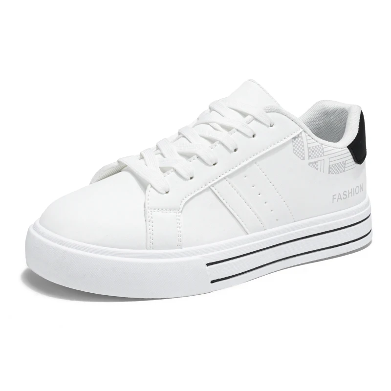 

Men's spring and autumn casual sports large-sized sneakers, youth loafers, flat, anti-slip and breathable shoes, solid color