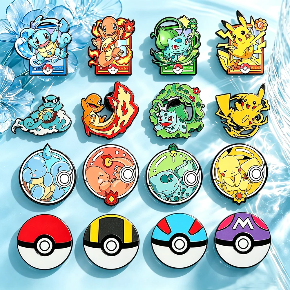 เข็มกลัดโลหะลายโปเกมอนน่ารัก 8 - Anime Cosplay Pokemon บทวิจารณ์และราคา